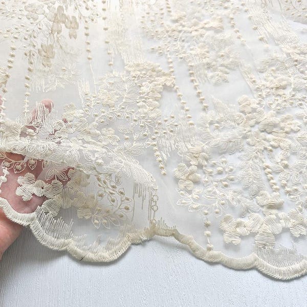Tela de encaje blanco, tela de malla de tul para bodas, tela para velo, tela de encaje para bodas, tela para vestidos de novia, tela blanca, tela por 1/2 yarda, tela para vestidos