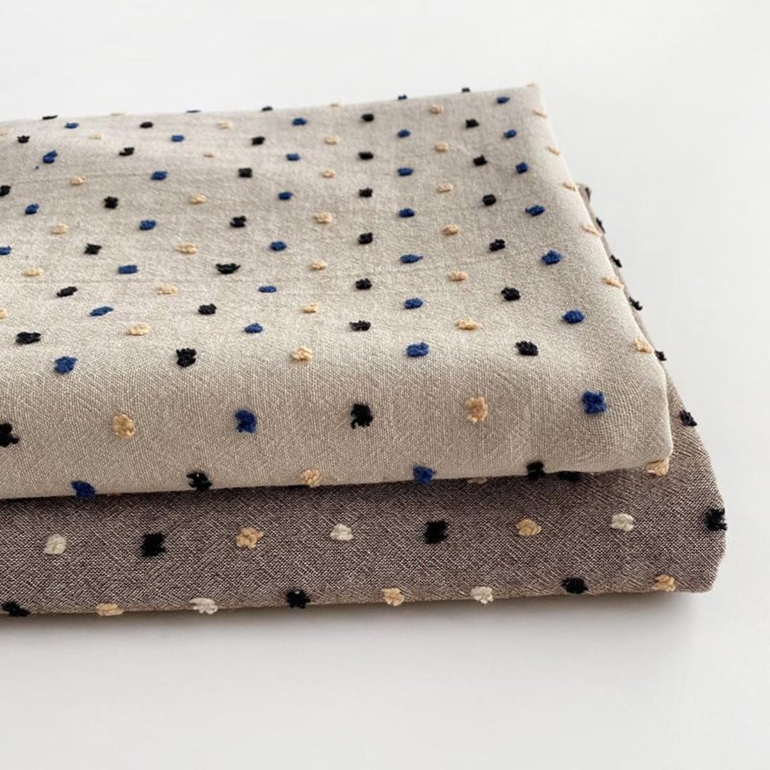 Cotton Linen Fabric polka Dot Fabric dress Fabric cushion Fabric cotton-linen-fabric-polka-dot-fabric-dress-fabric-cushion-fabric
