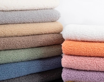 Solid Plush Fabric,Coat Fabric,Solid Fabric,Blanket Fabric,Cushion Fabric,Plush Fabric,Sofa Fabric,Fabric By 1/2 Yard,Upholstery Fabric