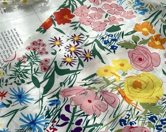 Flower Printed Fabric,Soft Fabric,Curtain Fabric,Plain Fabric,Summer Dress Fabric,Floral Fabric,Clothes Fabric,Fabric By 1/2 Yard