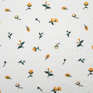 Flower Cotton Fabric,Embroidered Fabric,Curtain Fabric,Summer Dress Fabric,Floral Fabric,Fabric By Yard,Cotton Fabric,Dress Fabric