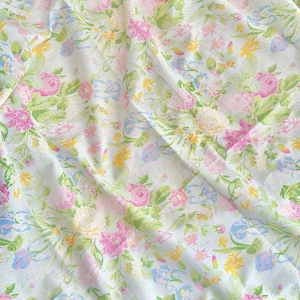 Flower Cotton Fabric,Pillow Fabric,Floral Fabric,Quilting Fabric,Cotton Fabric,Printed Fabric,Soft Fabric,Dress Fabric,Fabric By Yard