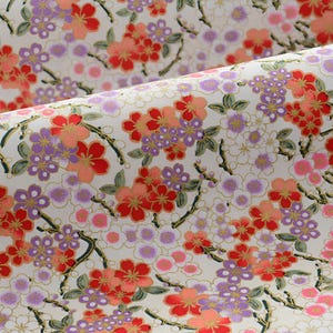 Japanese Cotton Fabric,Sakura Fabric,Printed Fabric,Daisy Fabric,Japanese Fabric,Kimono Fabric,Soft Fabric,Cotton Fabric,Fabric By The Yard