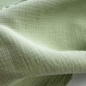Green Fabric,Double Cotton Gauze Fabric,Muslin Cotton Fabric,Baby Fabric,Sleepwear Fabric,Natural Fabric,Blanket Fabric,Clothes Fabric