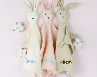 Custom Baby Comforter,Baby Gift,Baby Blanket,Baby Rabbit Gift,Baby Toy,Newborn Baby Gift,Baby Essentials,Rabbit Nursery Decor