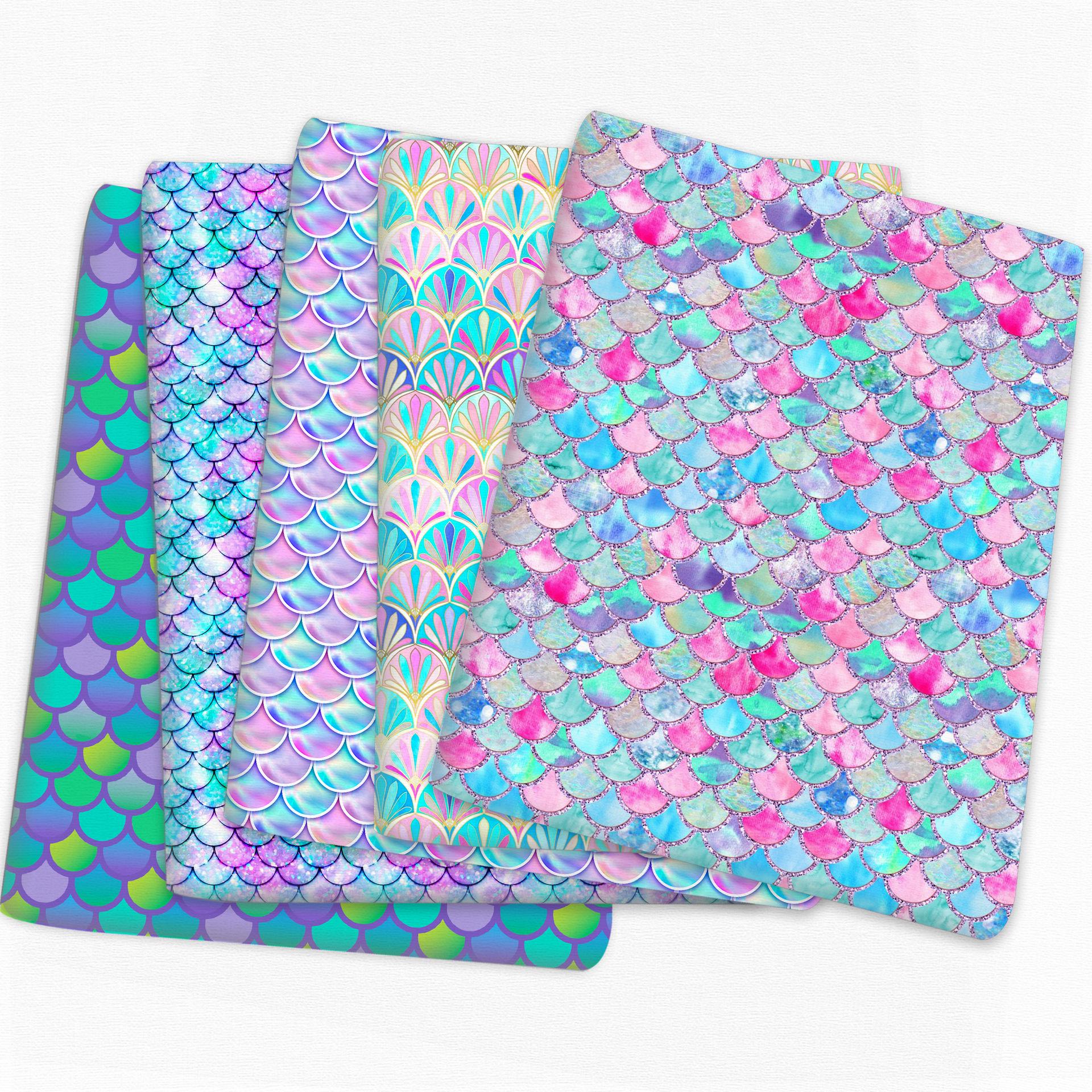 knee length dresses for ladies Mermaid Sequin Fabric By The Yard – Seamstar Design Studio main image 1