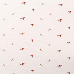 Flower Cotton Fabric,Embroidered Fabric,Curtain Fabric,Summer Dress Fabric,Floral Fabric,Fabric By Yard,Cotton Fabric,Dress Fabric