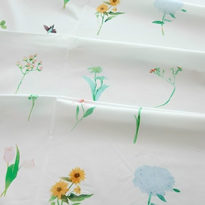 Flower Cotton Fabric,Pillow Fabric,Quilting Fabric,Cotton Fabric,Printed Flower Fabric,Soft Fabric,Summer Dress Fabric,Fabric By Yard