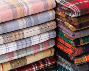 Plaid Cotton Fabric,Tablecloth Fabric,Plaid Fabric,Cushion Fabric,Cotton Fabric,Curtain Fabric,Sofa Fabric,Dress Fabric,Fabric By 1/2 Yard