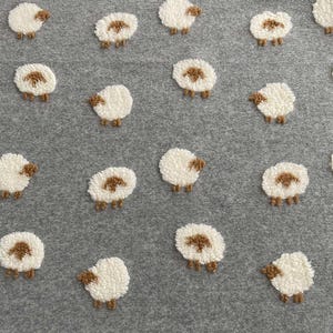 Sheep Plush Fabric,Coat Fabric,Sheep Fabric,Blanket Fabric,Cushion Fabric,Plush Fabric,Sofa Fabric,Upholstery Fabric,Fabric By 1/2 Yard