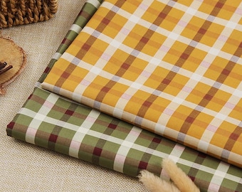 Plaid Cotton Fabric,Tablecloth Fabric,Plaid Fabric,Quilting Fabric,Cotton Fabric,Printed Fabric,Dress Fabric,Soft Fabric,Fabric By Yard