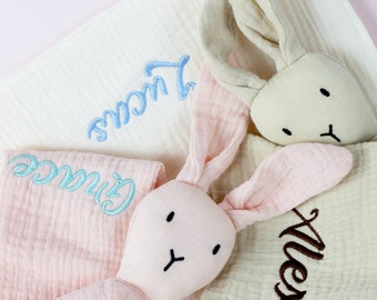 Custom Baby Comforter,Baby Gift,Baby Blanket,Baby Rabbit Gift,Baby Toy,Newborn Baby Gift,Baby Essentials,Rabbit Nursery Decor