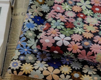 Floral Jacquard Fabric,Upholstery Fabric,Floral Fabric,Cushion Fabric,Sofa Fabric,Dress Fabric,Fabric By 1/2 Yard,Jacquard Fabric