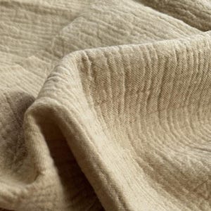Brown Fabric,Double Cotton Gauze Fabric,Muslin Cotton Fabric,Baby Fabric,Sleepwear Fabric,Natural Fabric,Blanket Fabric,Clothes Fabric
