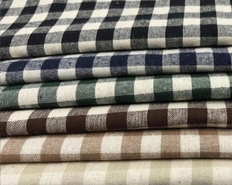 Plaid Cotton Fabric,Tablecloth Fabric,Plaid Fabric,Jacket Fabric,Fabric By 1/2 Yard,Quilting Fabric,Cotton Fabric,Clothes Fabric