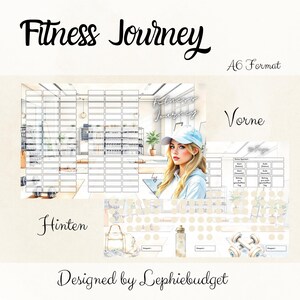 Fitness Journey / Klappkarte / Umschlagmethode / A6 Format