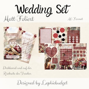 Wedding Set / Klappkarte / Passend A6 Binder / Umschlagmethode