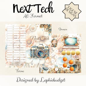 Next Tech  / Klappkarte / Umschlagmethode / Passend A6 Binder