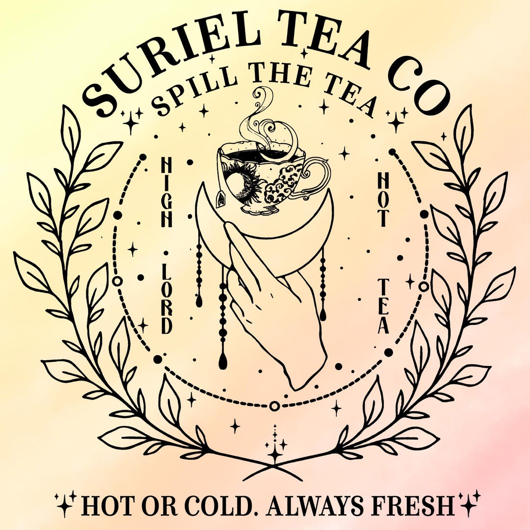 Suriel Tea Co Png, the Hottest Tea Co, Acotar ( Digital Download) - Etsy