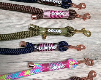 Personalized lead rope, horse rope with name, lead rope for horses and ponies