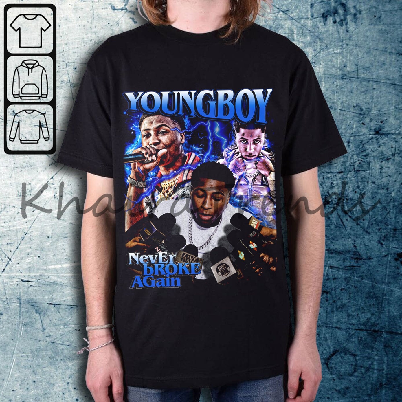 Nba Youngboy Never Broke Again Typography Unisex T-Shirt - Teeruto