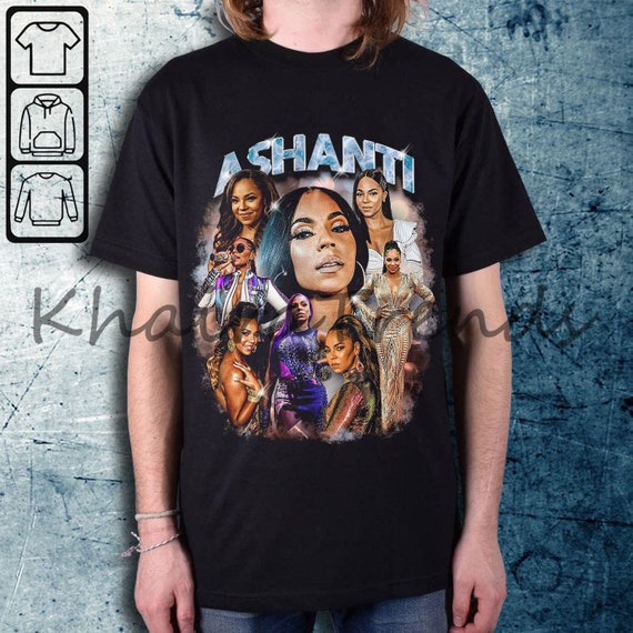 Ashanti T Shirt Rap Retro 90s Casual Men Women T-shirt - Etsy
