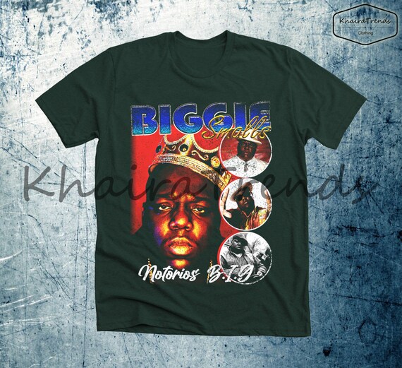 Biggie Smalls Notorious T Shirt Rap Retro 90s Casual Men - Etsy New Zealand