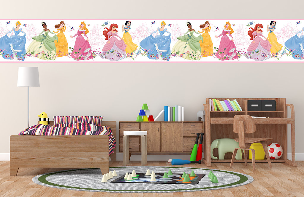PRETTY DISNEY PRINCESS Wallpaper Border Self Adhesive Kids Etsy
