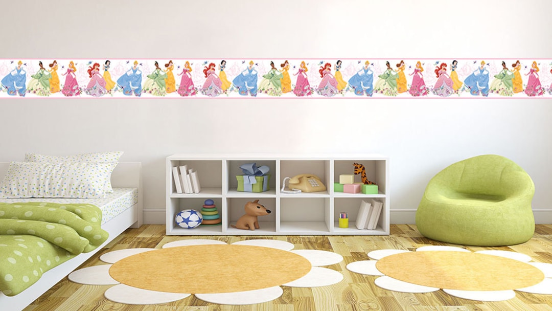 PRETTY DISNEY PRINCESS Wallpaper Border Self Adhesive Kids Etsy