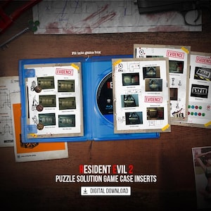 Resident Evil 2 Remake Puzzle Solution Case Inserts v2
