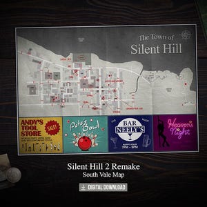 Mapa de South Vale en Silent Hill 2 Remake