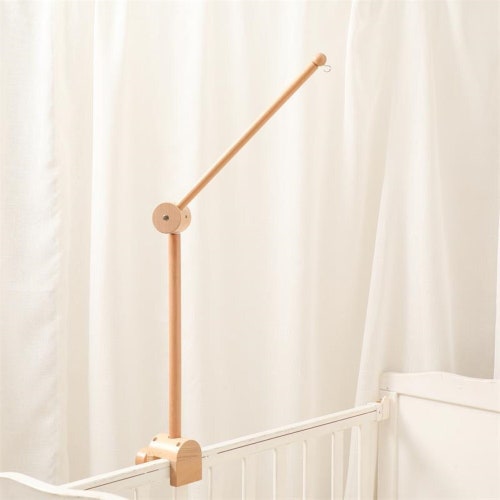 Baby Crib Wooden MAPLE Mobile Arm Baby Mobile Stand Nursery Etsy