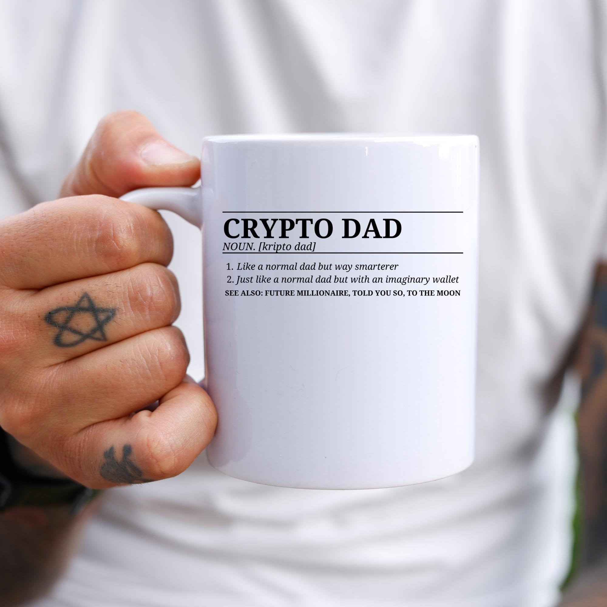 Funny Crypto Dad Coffee Mug, Bitcoin Lover Gift, to the Moon - Etsy UK