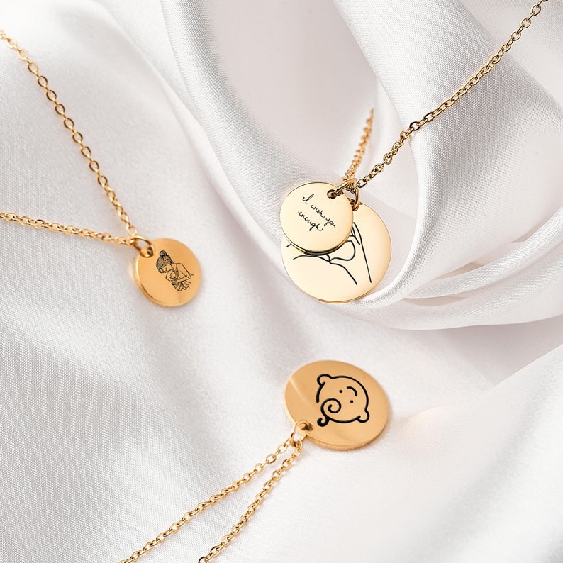 Personalized Handwritten Necklace for Women Keepsake Necklace Etsy