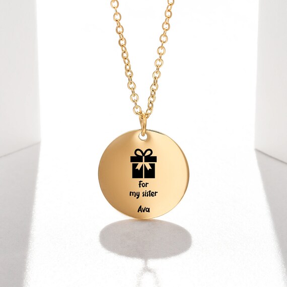 Big sister 14k gold necklace outlet