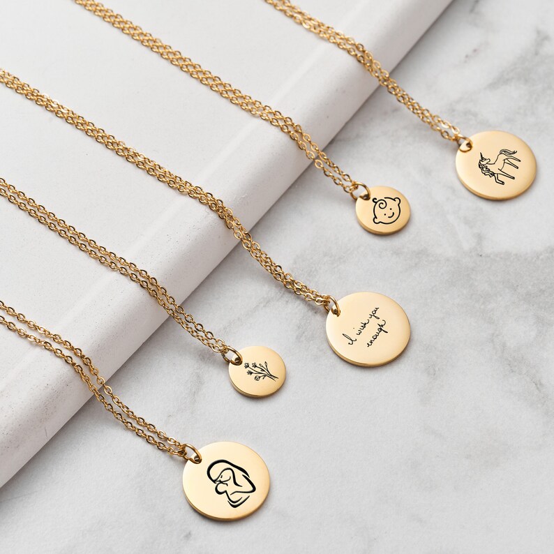 Personalized Handwritten Necklace for Women Keepsake Necklace Etsy