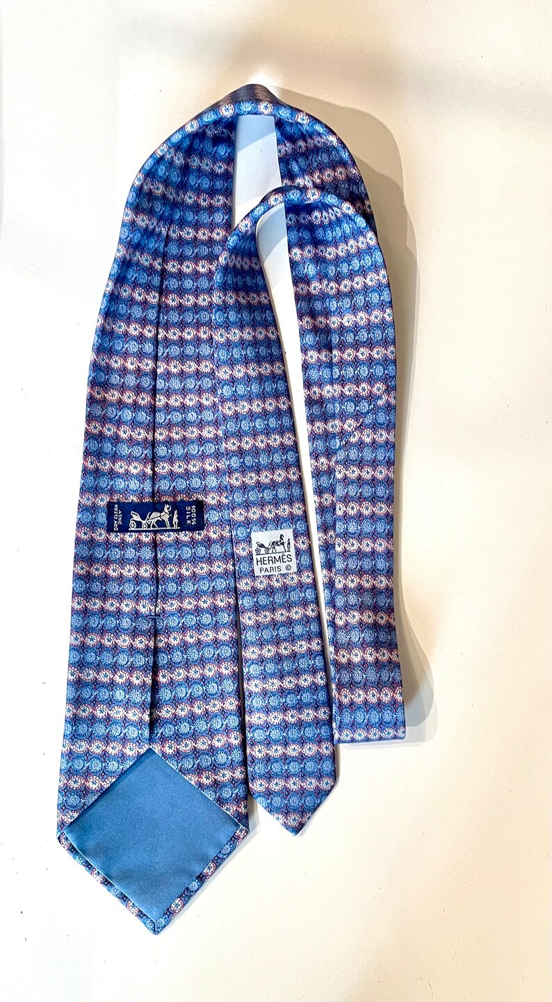 Cravate Hermès vintage en soie image 4