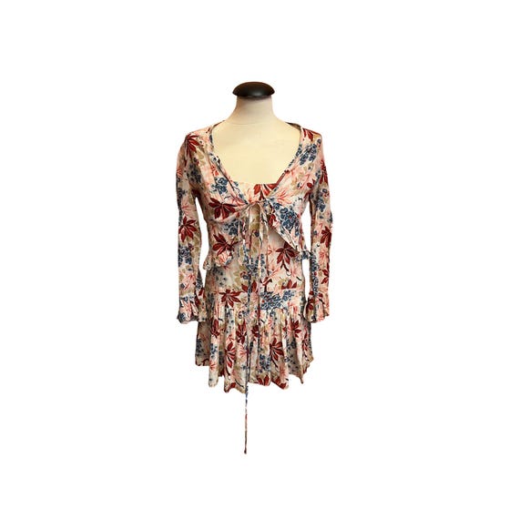 Marni, Vintage 1990s Marni Floral Cotton Dress Set