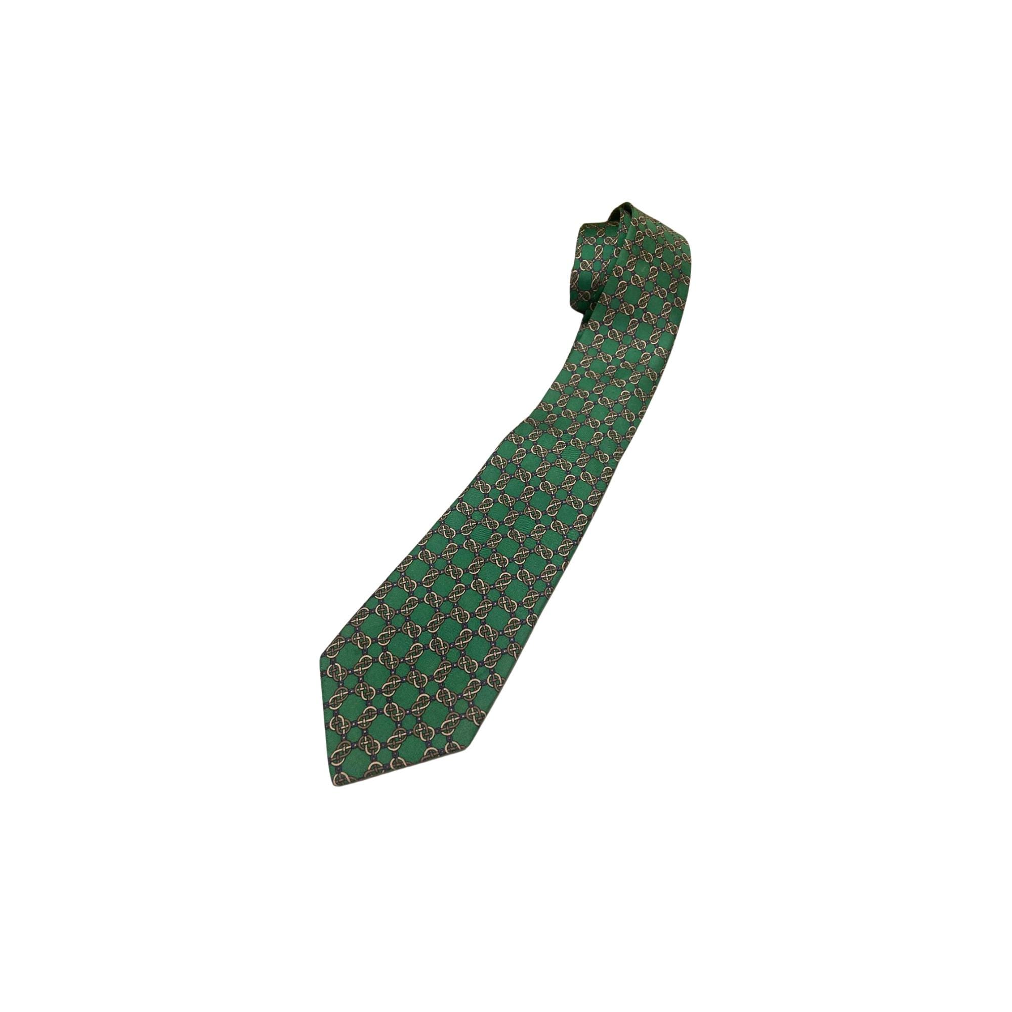Hermes green tie - Etsy 日本