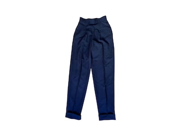 Pantalones de lana negra de Gianni Versace Couture