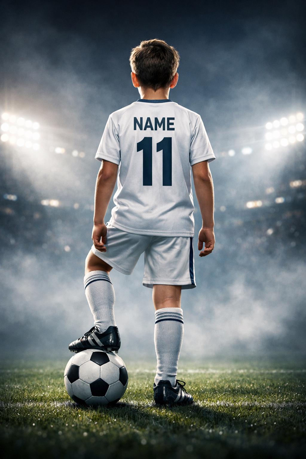 Custom Soccer Player Poster | Personalized Name, Number | Stadium Wall ...