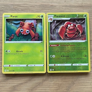 3D ULTRA detail Paras AND Parasect COMBO