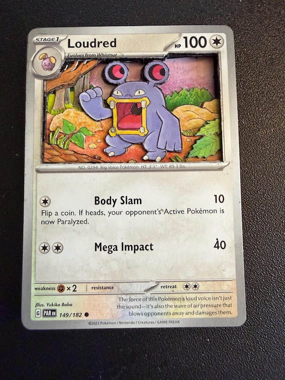 loudred pokemon card value Phantom Forces Exploud #85 Evolves from Whismur Type Loudred 212/182 SV04: Paradox Rift