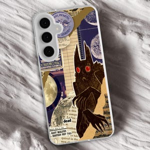 Mothman Cryptid Phone case for Samsung - Magnus Archives Art fit Cover for S25 Ultra S24 Plus S23 S22 S21 FE Galaxy Note 20 A55 A16 A15 A56