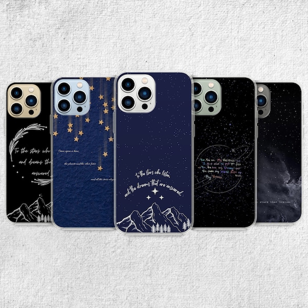 Acotar Aesthetic Phone Case - Night court Thorns Cover for iPhone 15 Pro Max, 14, 13, 12, 11, Xr, X, 8 Plus Samsung S23 Ultra, S22, S21, S20