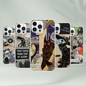 Cryptid Phone Case - Mothman Bigfoot Magnus Archives Artwork for iPhone 16 Pro Max 15 14 13 12 11 Plus Samsung Galaxy S25 Ultra S24 S23 S22
