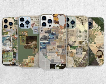 Newspaper Aesthetic Phone Case - Vintage Artwork fit for iPhone 15 Pro Max, 14, 13, 12, 11, Xr, X, 8, Plus, Samsung S23 Ultra, S22, S21, S20