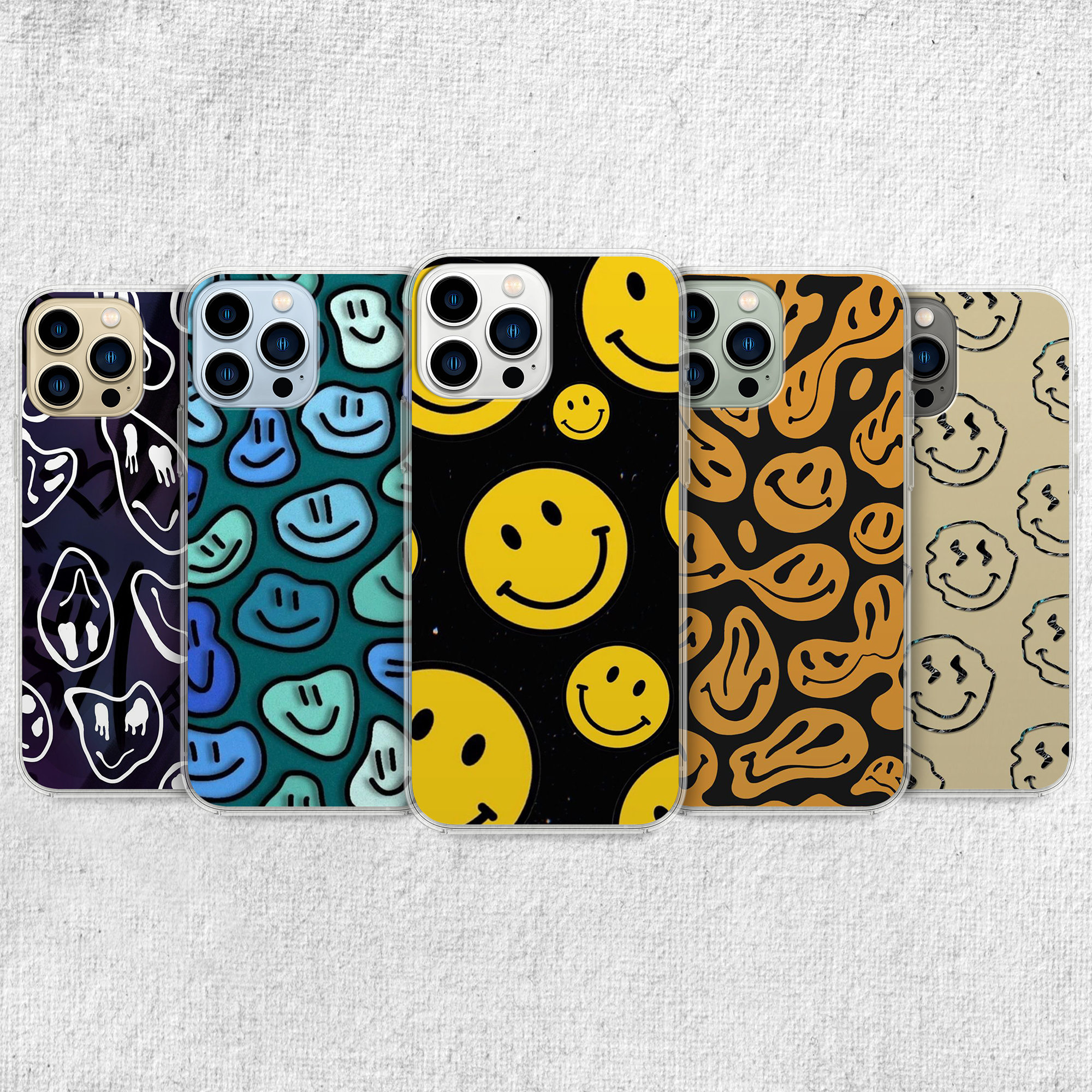 Smiley iPhone Case - Etsy