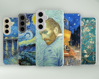 Vincent Van Gogh Phone case for Samsung - Starry Night Painting Art for S25 Ultra S24 Plus S23 S22 S21 FE Galaxy Note 20 A55 A16 A15 A56 A15