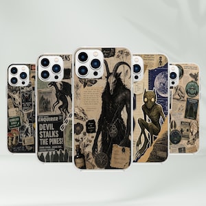 Cryptid Phone Case - Thunderbird Flatwoods Jackalope Paranormal Monster Gift for iPhone 17 Pro Max, Samsung S25 Ultra, Pixel 10 XL and more